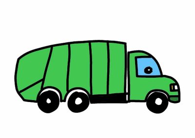 Learn How To Draw a Garbage Truck with Ituroo
